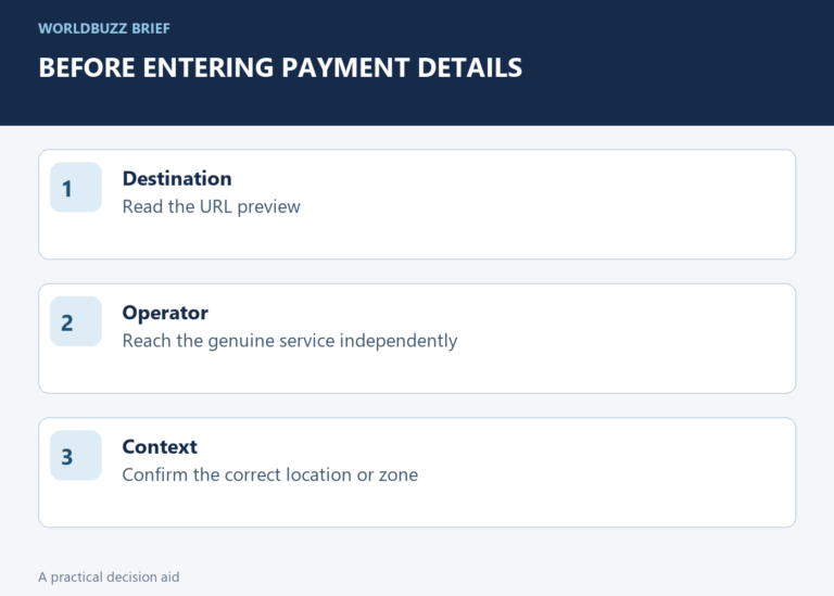 Before entering payment details