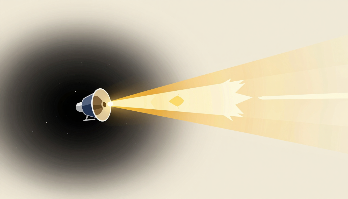 Satellite observes radiant gamma-ray bursts in deep space.