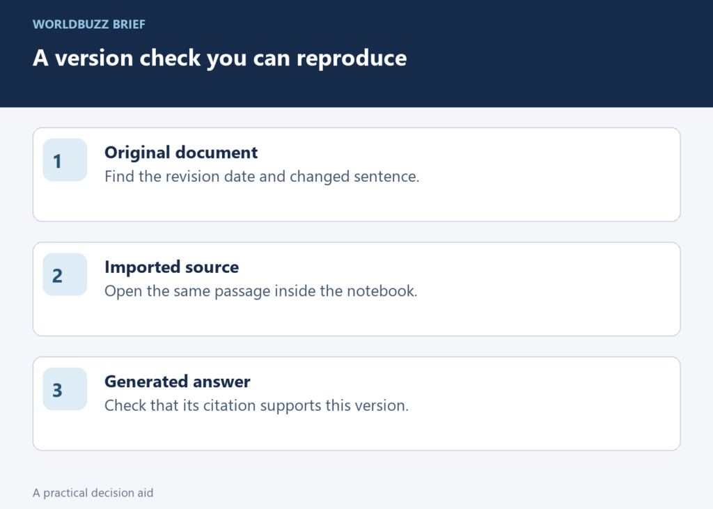 A version check you can reproduce