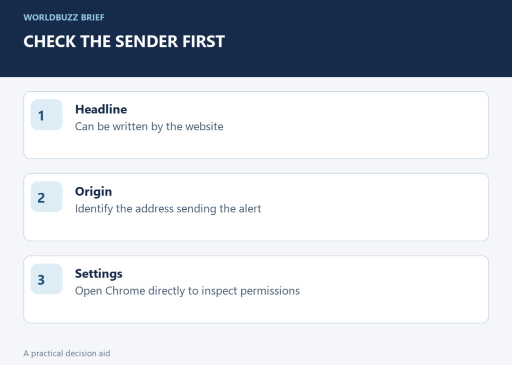 Check the sender first