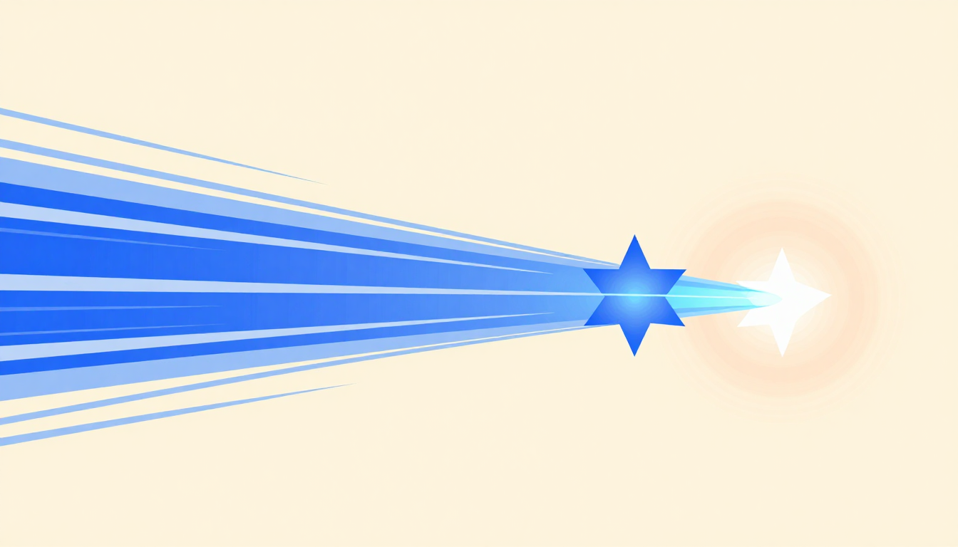 Plasma flows from a blue star to a white companion star.