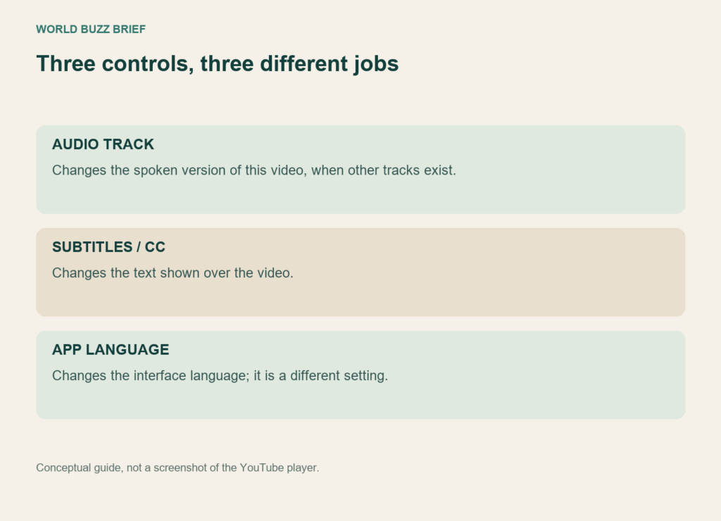 Three controls, three different jobs